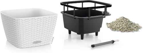 BACINO Cottage White Planters as Full Set